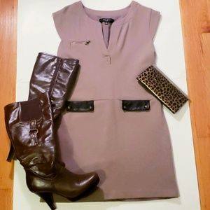 Nine West | V Neck Dress